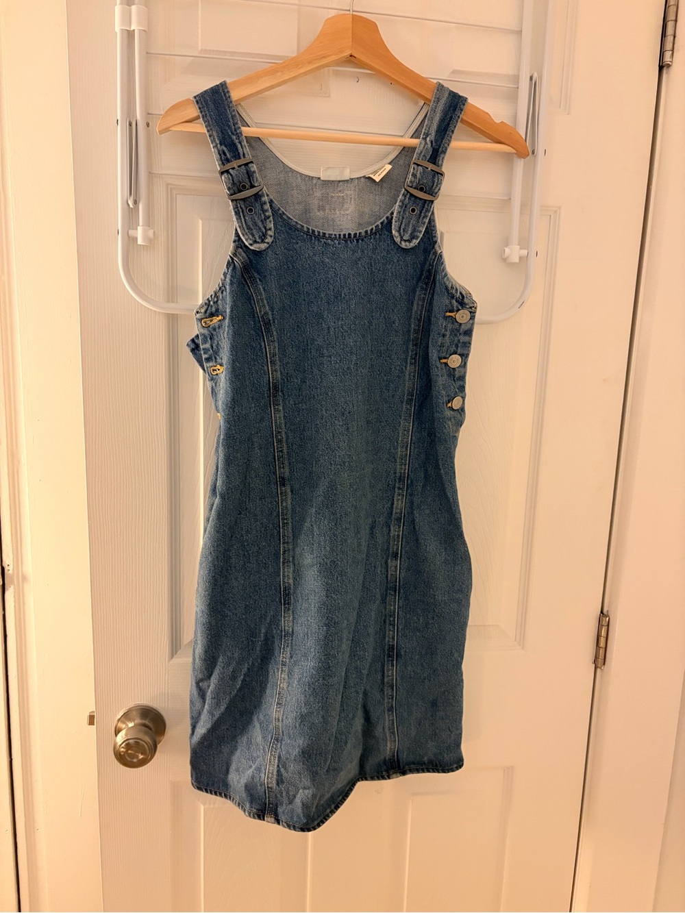 women’s levi denim overall dress